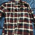 American Eagle Outfitters Shirts | American Eagle Checked Casual Dress Shirt Vintage | Color: Purple/Red | Size: M