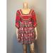 Free People Dresses | Free People Red Paisley Floral Cut Out Dress | Color: Red/White | Size: S