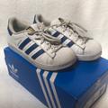 Adidas Shoes | Adidas Blue/White Stripe Superstar C Tennis Shoes | Color: Blue/White | Size: 1.5bb