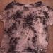 American Eagle Outfitters Tops | American Eagle Tie-Dye Tee | Color: Gray | Size: S