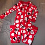 Disney Pajamas | Cute Minnie Mouse Baby Pjs Size 3 | Color: Black/Red | Size: 3