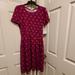 Lularoe Dresses | Lularoe Amelia Size Large | Color: Orange/Purple | Size: L