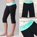 Lululemon Athletica Pants & Jumpsuits | Lululemon Astro Crop Yoga Pants Size 6 | Color: Black/Green | Size: 6