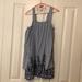 Zara Dresses | Cold-Shoulder Striped Dress | Color: Blue/White | Size: M