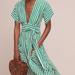 Anthropologie Dresses | Anthropologie Green Striped Shirtdress | Color: Green/White | Size: S