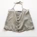 Brandy Melville Tops | Brandy Melville Sheer Halter Top Blouse | Color: Tan | Size: One Size Fits All