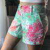 Lilly Pulitzer Shorts | Lilly Pulitzer Callahan Short Cotton Beach Walk | Color: Green/Pink | Size: 00