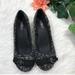 Anthropologie Shoes | Anthropologie Seychelles Meadows Tweed Wedge Flat | Color: Black/White | Size: 8.5