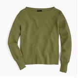 J. Crew Sweaters | J.Crew Subtle Boatneck Sweater-Merino Wool/Cotton--H2779-Olive Green-Size S-Nwt | Color: Green | Size: Various