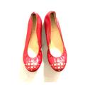 J. Crew Shoes | *J.Crew* Italian Leather Ballet Flats | Color: Gold/Red | Size: 7.5