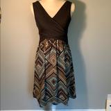 Anthropologie Dresses | Amani A Line Dress From Anthro. Euc And Very Comfy | Color: Blue/Gray | Size: M