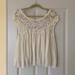 Free People Tops | Free People Crochet Top (Size Sm) | Color: Cream/White | Size: S