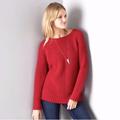 American Eagle Outfitters Sweaters | American Eagle Red Knit Jegging Sweater Xs | Color: Red | Size: Xs