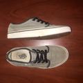 Vans Shoes | Gray Authentic Vans | Color: Black/Gray | Size: 8