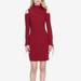 Jessica Simpson Dresses | Jessica Simpson Cold-Shoulder Sweater Dress Junior | Color: Red | Size: Mj