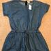 J. Crew Dresses | J.Crew Crewcuts Girls' Chambray Romper Size 16 Ind | Color: Blue | Size: 16g