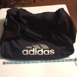 Adidas Bags | Adidas Gym Bag Euc Navy Sz 17”X 11”X 9.5”. | Color: Blue | Size: Os