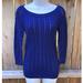 American Eagle Outfitters Sweaters | American Eagle 3/4 Sleeve Blue Sweater | Color: Blue | Size: S