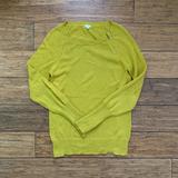 J. Crew Sweaters | 3 For $30 - Chartreuse Neck Zip Pullover Sweater | Color: Green/Yellow | Size: Xs