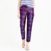 J. Crew Pants & Jumpsuits | J. Crew Garden Pant In Midnight Floral Jacquard | Color: Blue/Pink | Size: 2