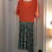 Lularoe Dresses | Lularoe Nicole | Color: Orange | Size: M