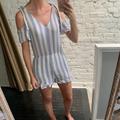 American Eagle Outfitters Pants & Jumpsuits | American Eagle Striped Tie Detail Romper | Color: Blue/White | Size: Xs