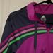 Adidas Tops | Adidas Zip Up W Hood | Color: Green/Purple | Size: L