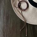 Urban Outfitters Jewelry | Bundle: Leather Lariat Necklace And Leather Bangle | Color: Brown | Size: Os