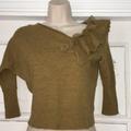 Anthropologie Sweaters | Anthropologie Cropped Sweater | Color: Gold/Green | Size: Xs