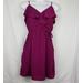 American Eagle Outfitters Dresses | American Eagle Outfitters Ruffle Dress Size Xs | Color: Purple/Red | Size: Xs