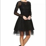Anthropologie Dresses | Eva Franco Black Stacey Fit & Flare Dress 8 | Color: Black | Size: 8