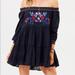Free People Dresses | Free People Sunbeams Embroidered Dress Nwt | Color: Black | Size: M