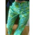 Lilly Pulitzer Jeans | Lilly Pulitzer Vintage 1970 Palm Beach Men's Pants | Color: Blue/Green | Size: 36