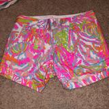 Lilly Pulitzer Shorts | Lilly Pulitzer Callahan Short. Scuba To Cuba 2 | Color: Orange/Pink | Size: 2