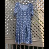 Lularoe Dresses | Euc Lularoe Dress Size Xl | Color: Blue/Tan | Size: Xl
