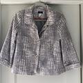 J. Crew Jackets & Coats | Jcrew Jacket 100% Cotton Body Lining | Color: Gray/White | Size: 4