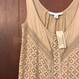 American Eagle Outfitters Tops | American Eagle Outfitters Xs Tank Top | Color: Cream/Tan | Size: Xs