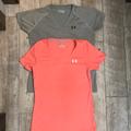 Under Armour Tops | 2 Under Armour Workout Tops | Color: Gray/Pink | Size: M