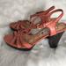 American Eagle Outfitters Shoes | Ae | Chunky Heel Sandals | Color: Orange/Red | Size: 8.5