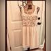 American Eagle Outfitters Dresses | American Eagle Awesome Dress Size Medium A Beautiful Cream Color | Color: Cream/Pink | Size: M