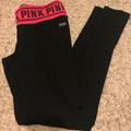 Pink Victoria's Secret Pants & Jumpsuits | 2 Pairs Of Reversible Pink Leggings | Color: Black/Gray | Size: M