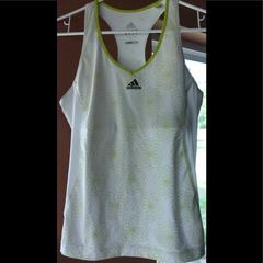 Adidas Tops | Adidas Workout Tank | Color: Green/Tan/White | Size: M