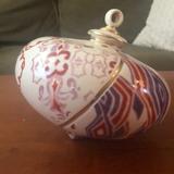 Anthropologie Other | Anthropologie Large Ornament | Color: Purple/White | Size: Os