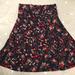 Lularoe Skirts | Lularoe - Purple Floral Print Skirt | Color: Purple | Size: 2xl