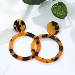 Zara Jewelry | Acrylic Statement Earrings | Color: Black/Tan | Size: Os