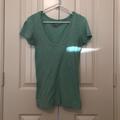 American Eagle Outfitters Tops | American Eagle Basic Tee | Color: Green | Size: S