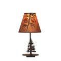 Millwood Pines Colmont 17" Table Lamp Paper/Metal in Brown | 17 H x 8 W x 8 D in | Wayfair 0647FCBF6D4D44419AC6777770FD4BA7