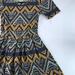 Lularoe Dresses | Lularoe Amelia Dress Xxs | Color: Blue/Gold | Size: Xxs