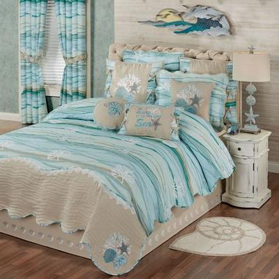 Seaview II Quilt Set Light Blue, California King, ...