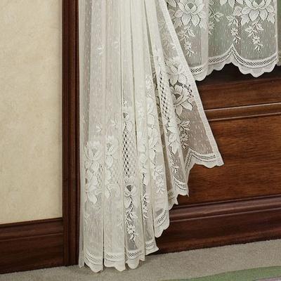 Cameo Rose Tailored Panel, 56 x 63, Ivory